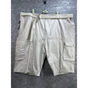 NWT Galaxy By Harvic Stone Cargo Shorts Size 48 100% Cotton